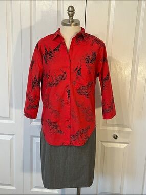 Cotton printed top